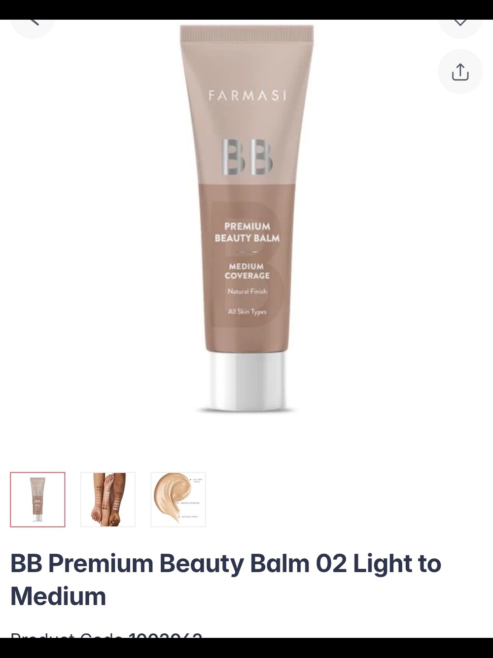 Farmasi BB Premium Beauty Balm - Light To Medium 02